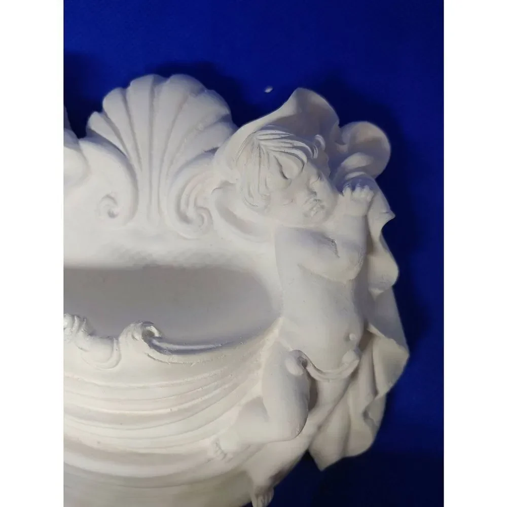 Raw Plaster Set Of 2 Cherub Wall Sconces
